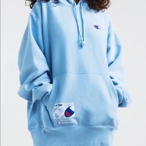 Champion Baby Blue Reverse Weave Hoodie
